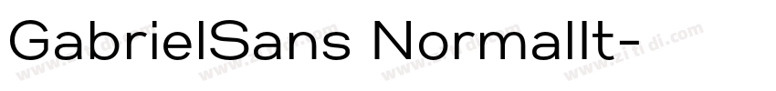 GabrielSans NormalIt字体转换